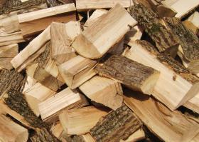 A image of wood piled up.