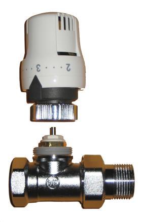 TRVs consist of two parts, the valve body and the thermostatic operator.