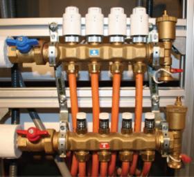 An image of an example of a manifold installed.
