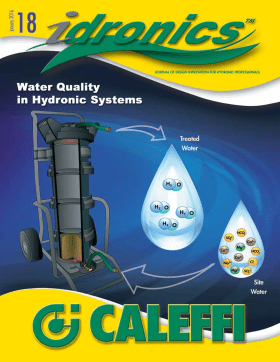 Water Quality in Hydronic Systems Water Quality in Hydronic Systems